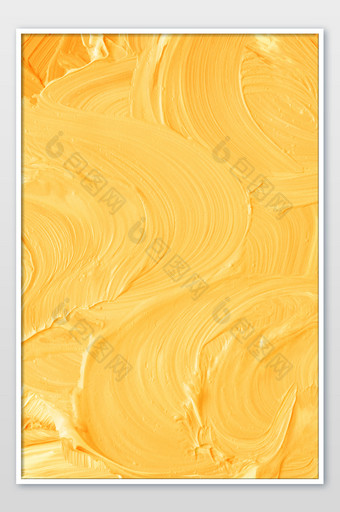 丙烯颜料单色肌理黄色背景图片