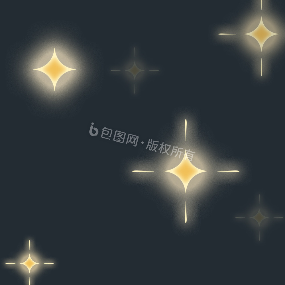 闪光星星发光gif动图下载-包图网
