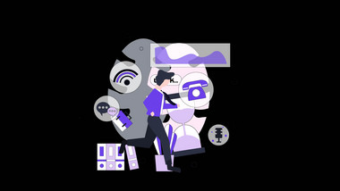 简约类招聘职场卡通应聘MG动画