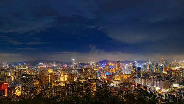 震撼深圳南山城市夜景8K延时