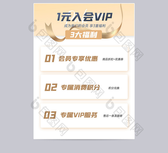 双11入会好礼VIP促销主图