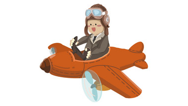 飞行员卡通图片-飞行员卡通素材免费下载-包图网