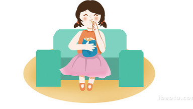 易用卡通mg动画坐在沙发吃薯片