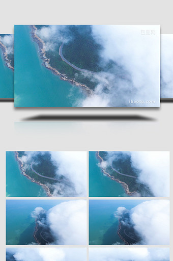 连岛自然风景区海岛大海4K航拍图片