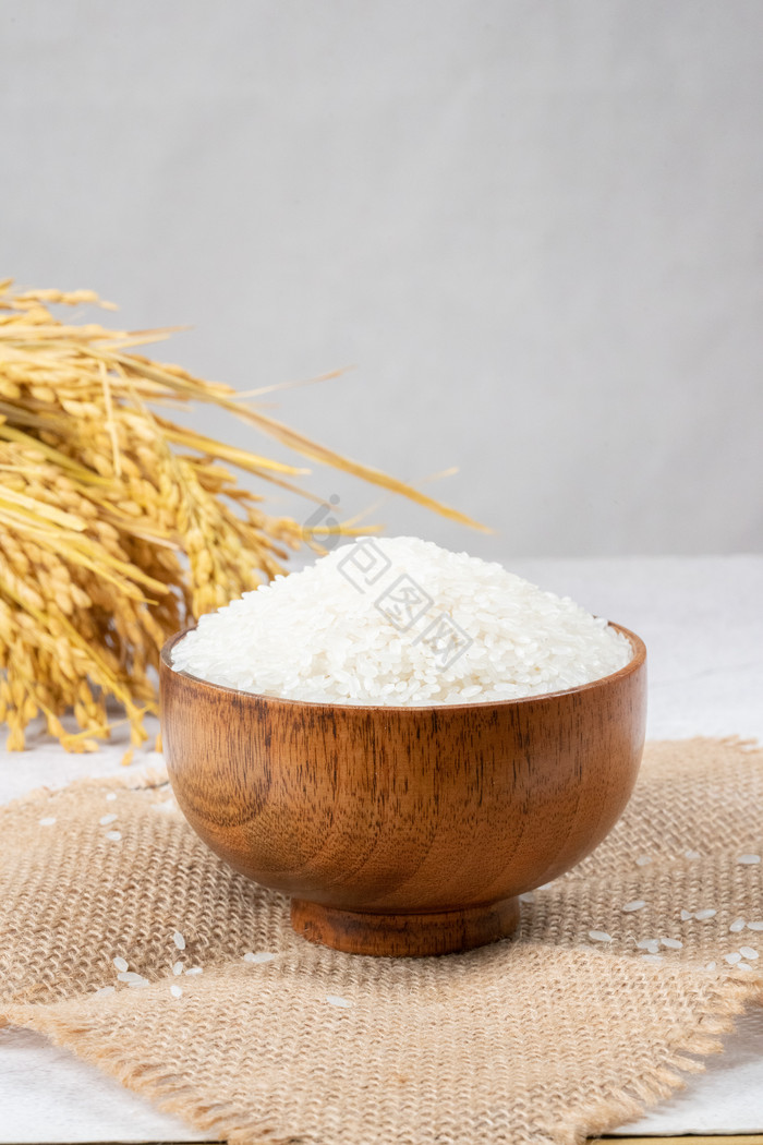 粮食农作物水稻大米米粒图片