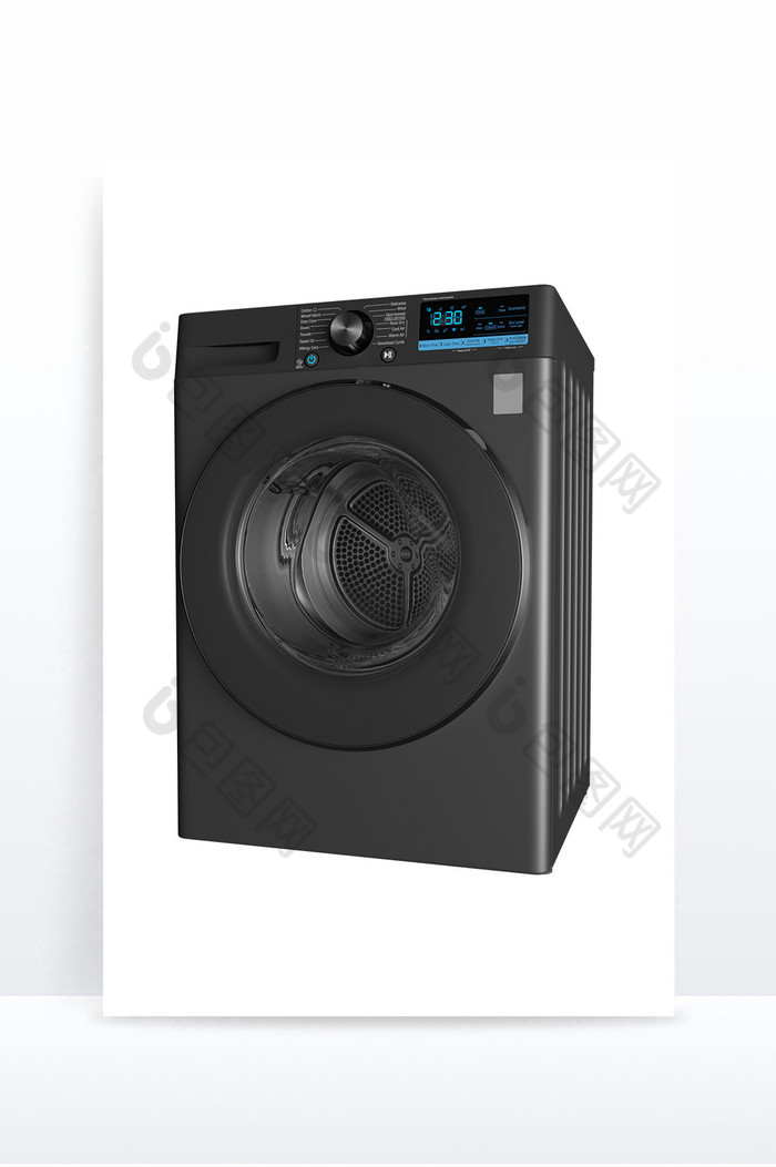 滚筒洗衣机C4D元素图片图片