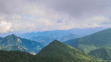 自然风光祖国山川蓝天白云延时