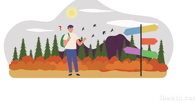 易用卡通mg动画外出迷路小男孩