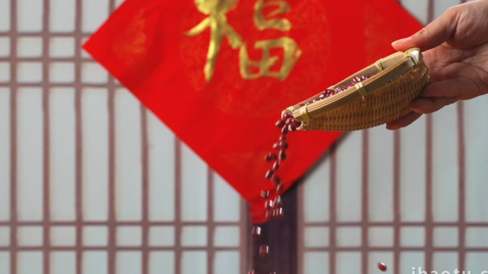 温暖中国风腊八节红豆升格视频