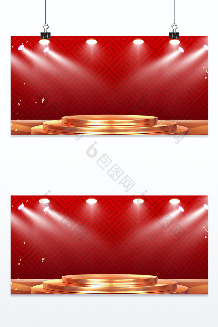 红金舞台灯光图片图片