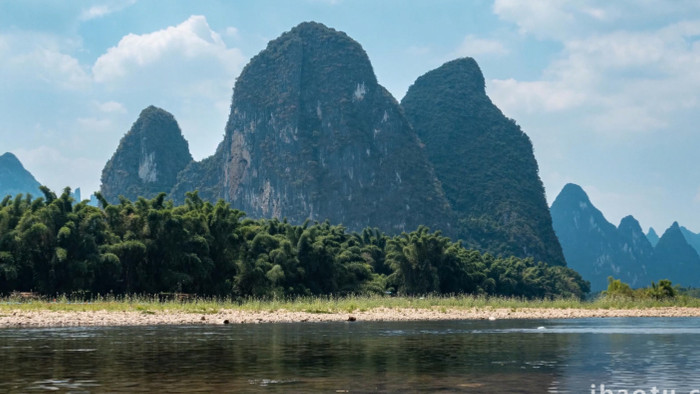 自然震撼桂林漓江山水风光延时