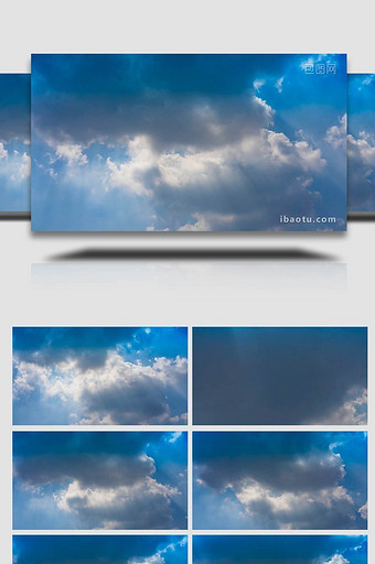 自然天空唯美云层实拍延时4k图片