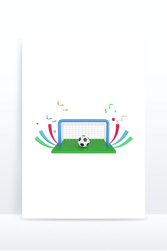 3D世界杯元素足球足球网图片