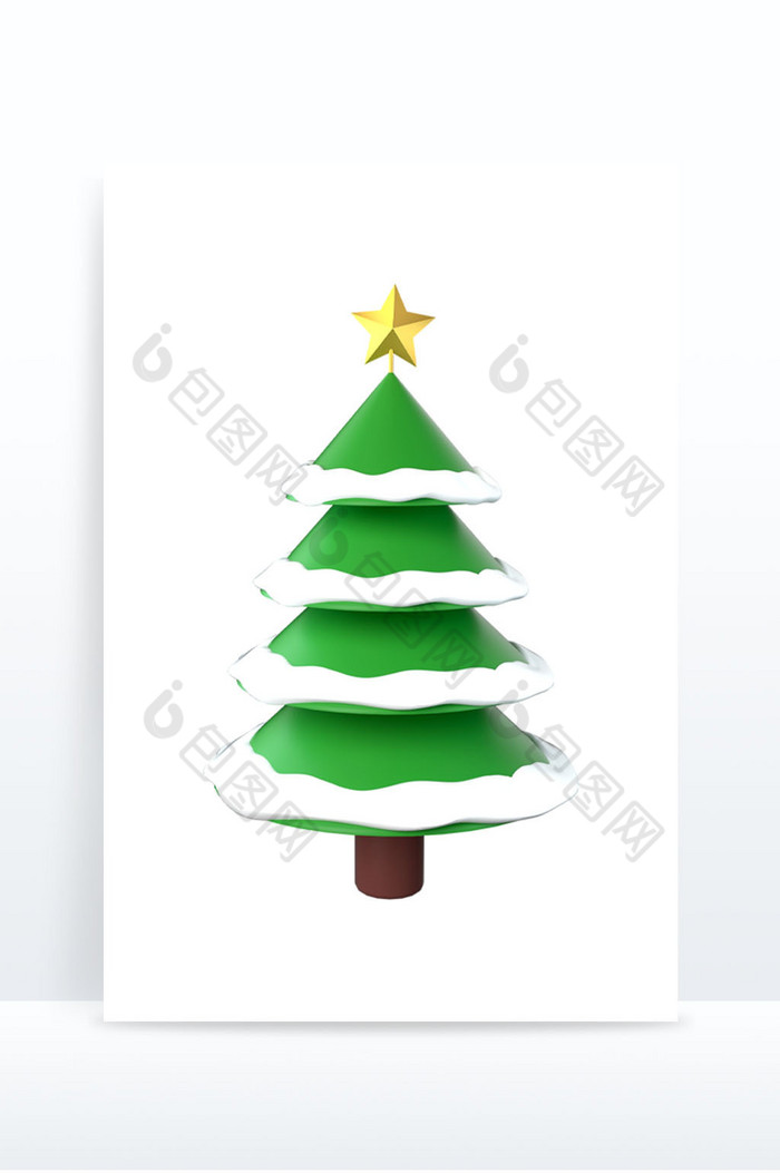 3d圣诞节圣诞树装饰图片图片