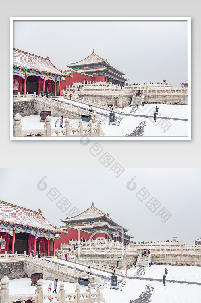 下雪大气唯美的紫禁城故宫