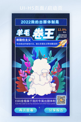 创意2022年生成账单h5