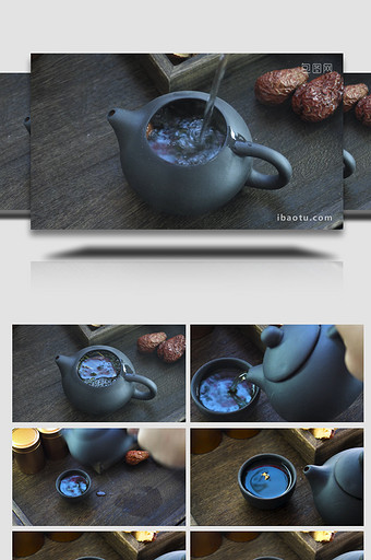 冬季红枣茶温暖治愈风格4K视频图片