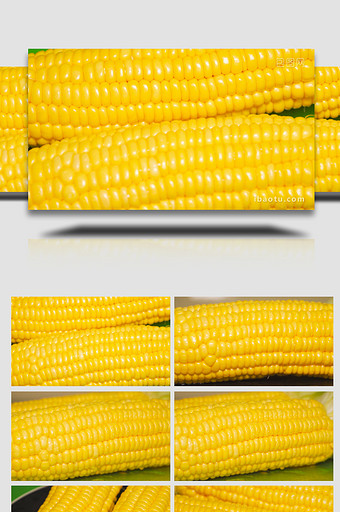 农产品农作物新鲜玉米特写4K图片
