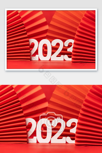 2023兔年新年中式风格背景图片