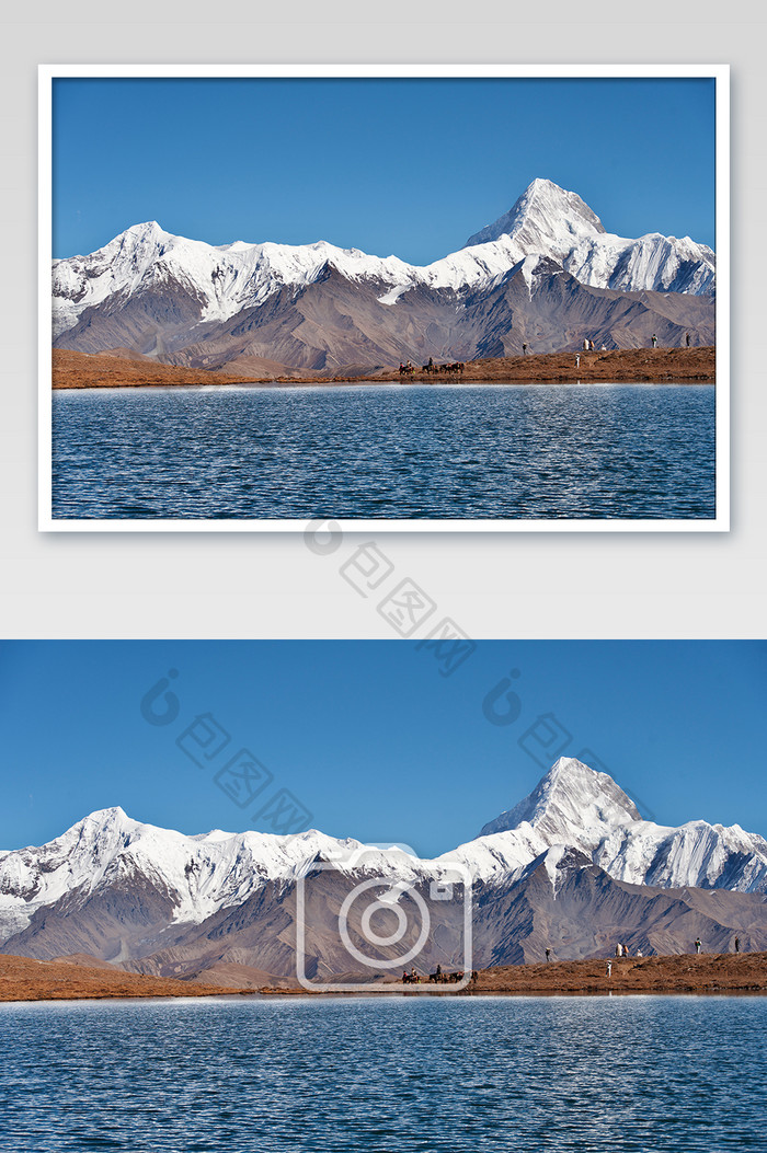 大气唯美四川甘孜雪山和湖泊