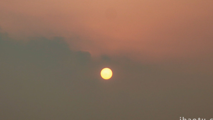 自然太阳升起日出延时4K实拍