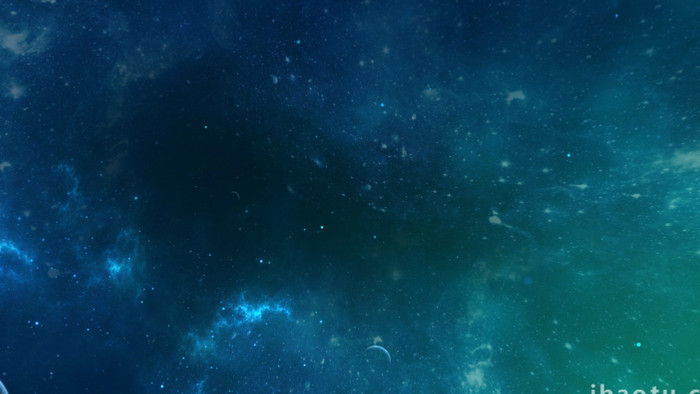 宇宙遨游太空背景视频AE模板