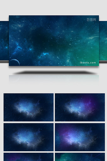 宇宙遨游太空背景视频AE模板图片