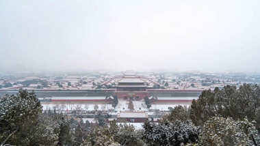 震撼北京故宫博物院大雪8K延时