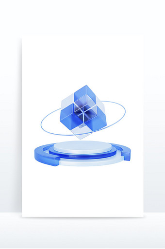 3D玻璃微软风格图标几何图形图片