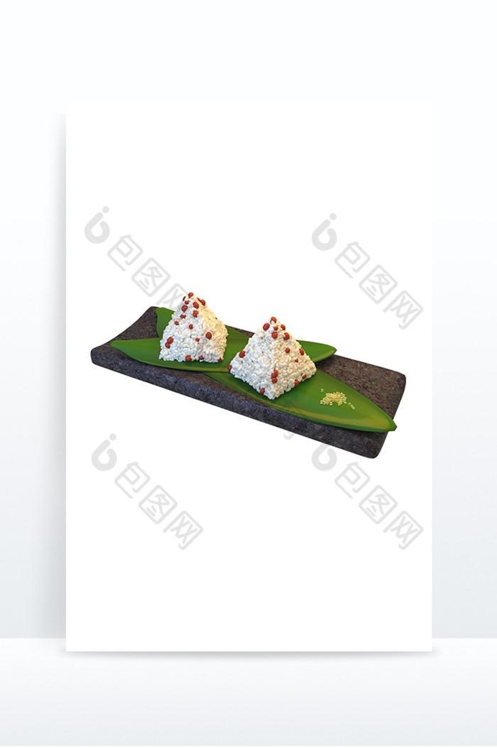 3DC4D立体美食粽子图片图片