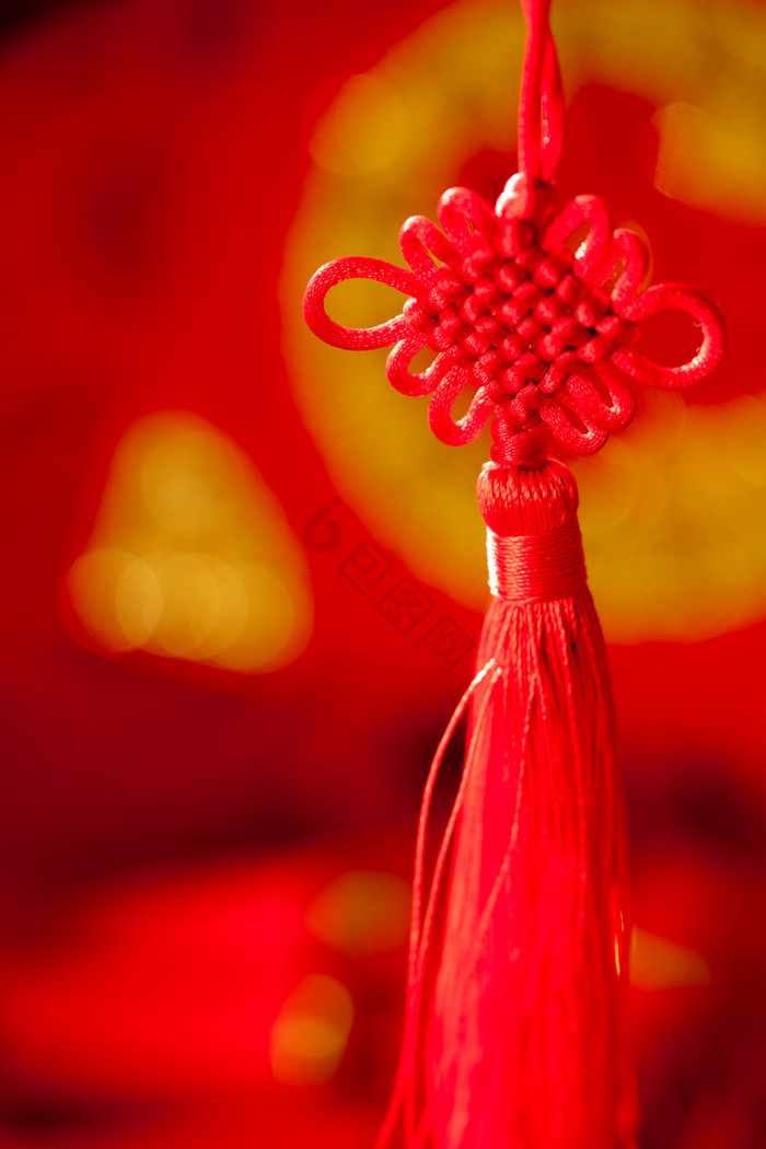 新年挂饰红色喜庆中国结图片