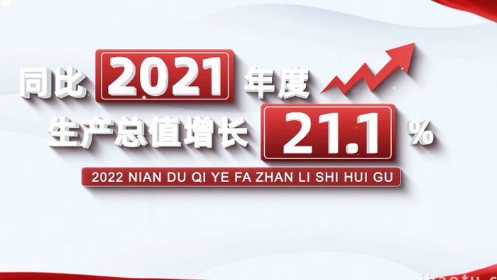 大气简约企业数据年终总结开场