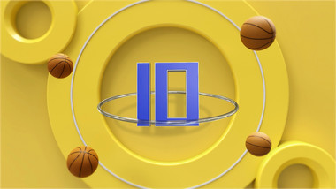 篮球体育倒计时片头AE模板