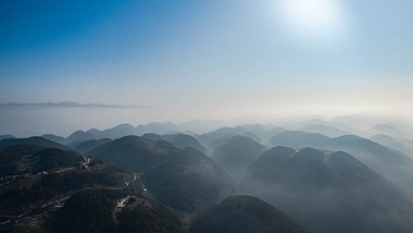 冬季风光山峰云海壮丽风光延时