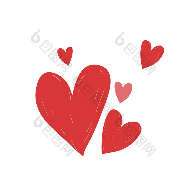 红色爱心爱情情人节动图GIF