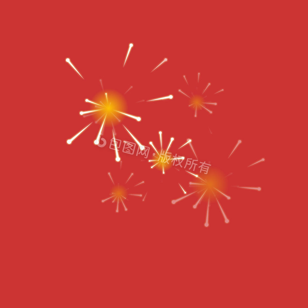 新年喜庆烟花炸开动图GIF图片