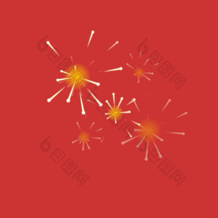 新年喜庆烟花炸开动图GIF