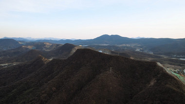 自然风景冬日矿山风景4K航拍