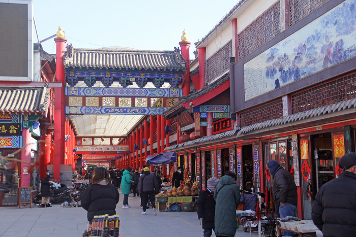 山东济南英雄山文化市场图片