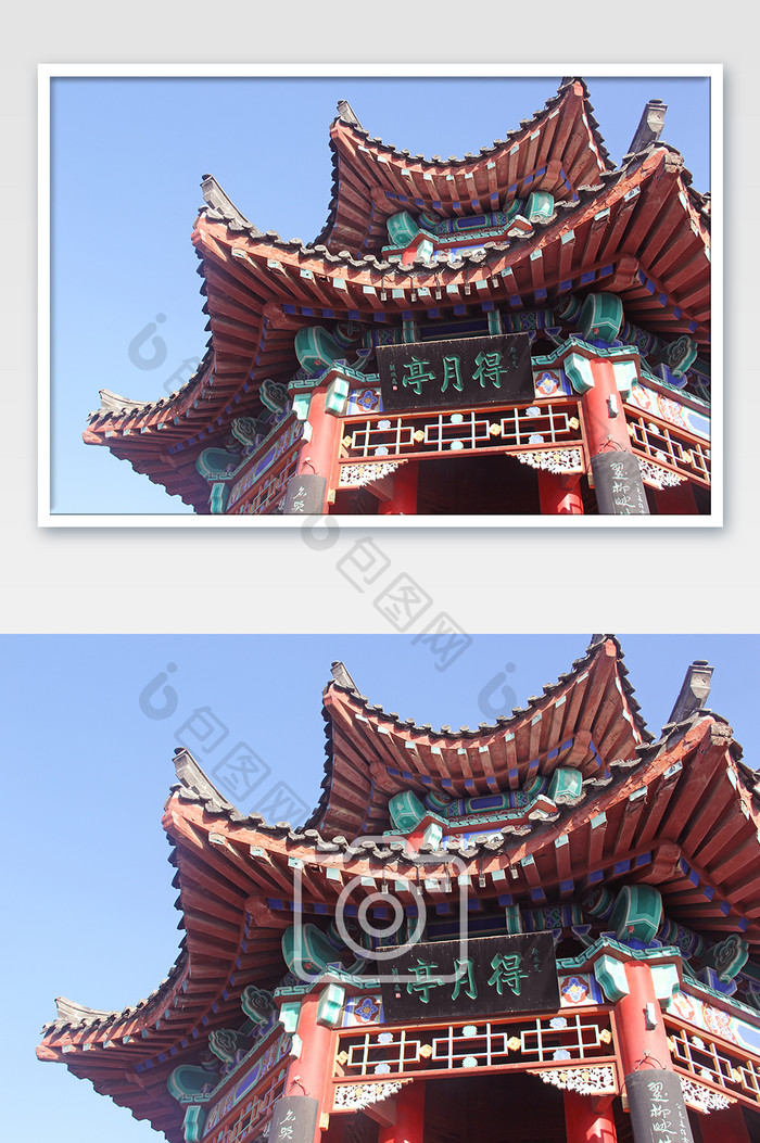 济南大明湖得月亭传统建筑