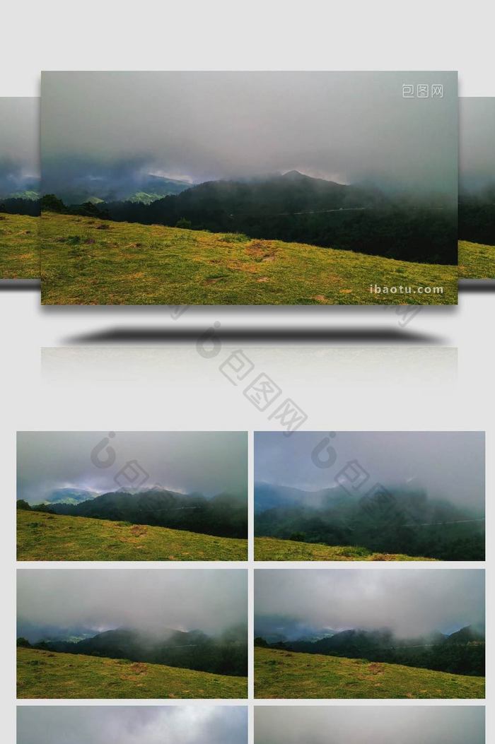 高山云雾缭绕延时摄影