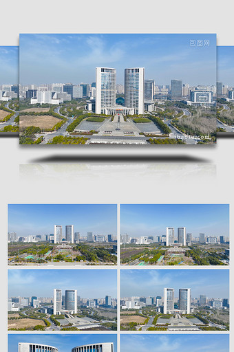 城市地标合肥市政府人民广场4K图片