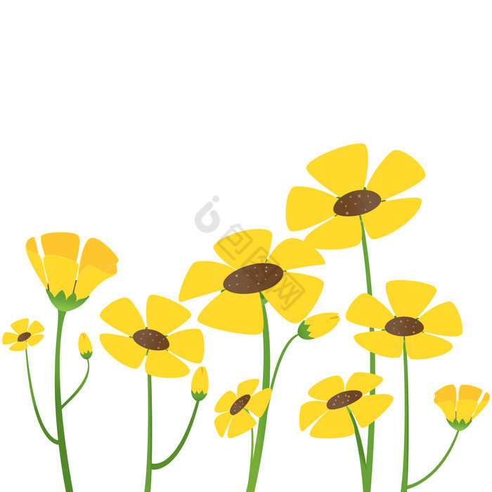 鱼缸金鱼花朵黄色春天春季gif动图下载-包图网