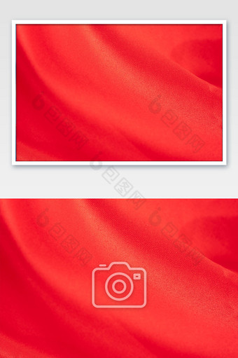 红色丝绸绸缎布料图片