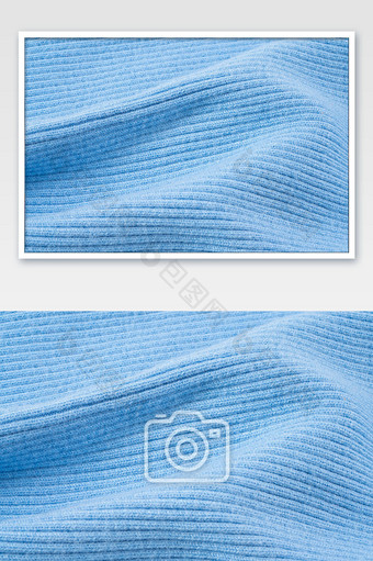 蓝色毛衣毛线面料图片