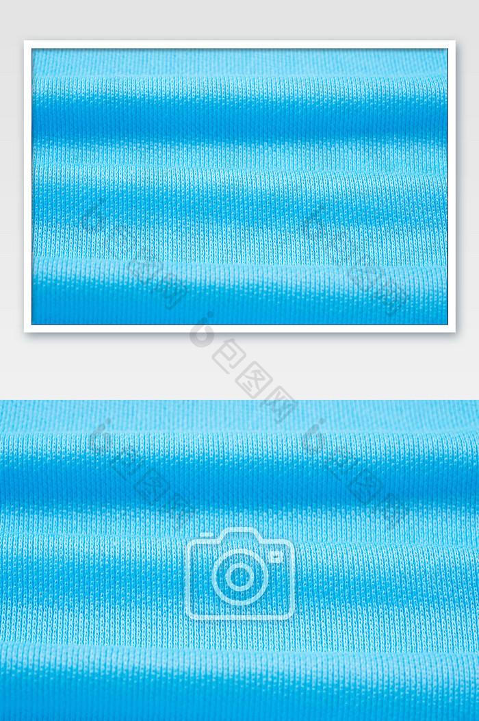蓝色线衣材质布料摄影图片
