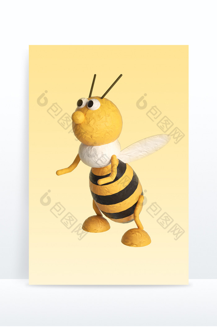 黏土风动物小蜜蜂图片图片
