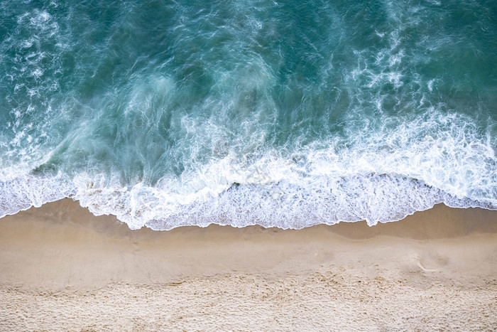 海景海滩浪花波浪沙滩图片