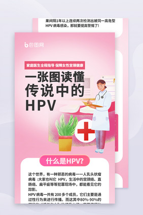 HPV疫苗科预约科普美容长图