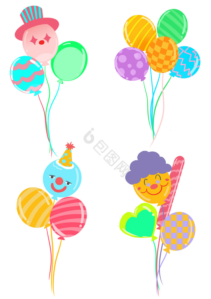 愚人节气球组装饰图片